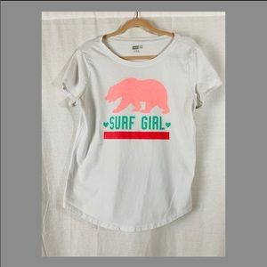 White Surf Girl T-Shirt